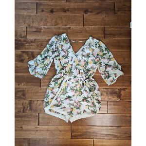 Bailey Blue floral romper size L
